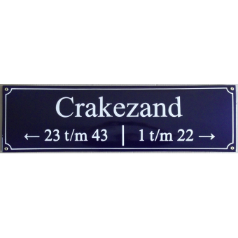 Straatnaambord maxi 